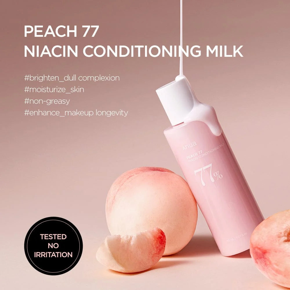 Peach Niacin 77 Conditioning Milk 150ml | Tónico lechoso para rostro