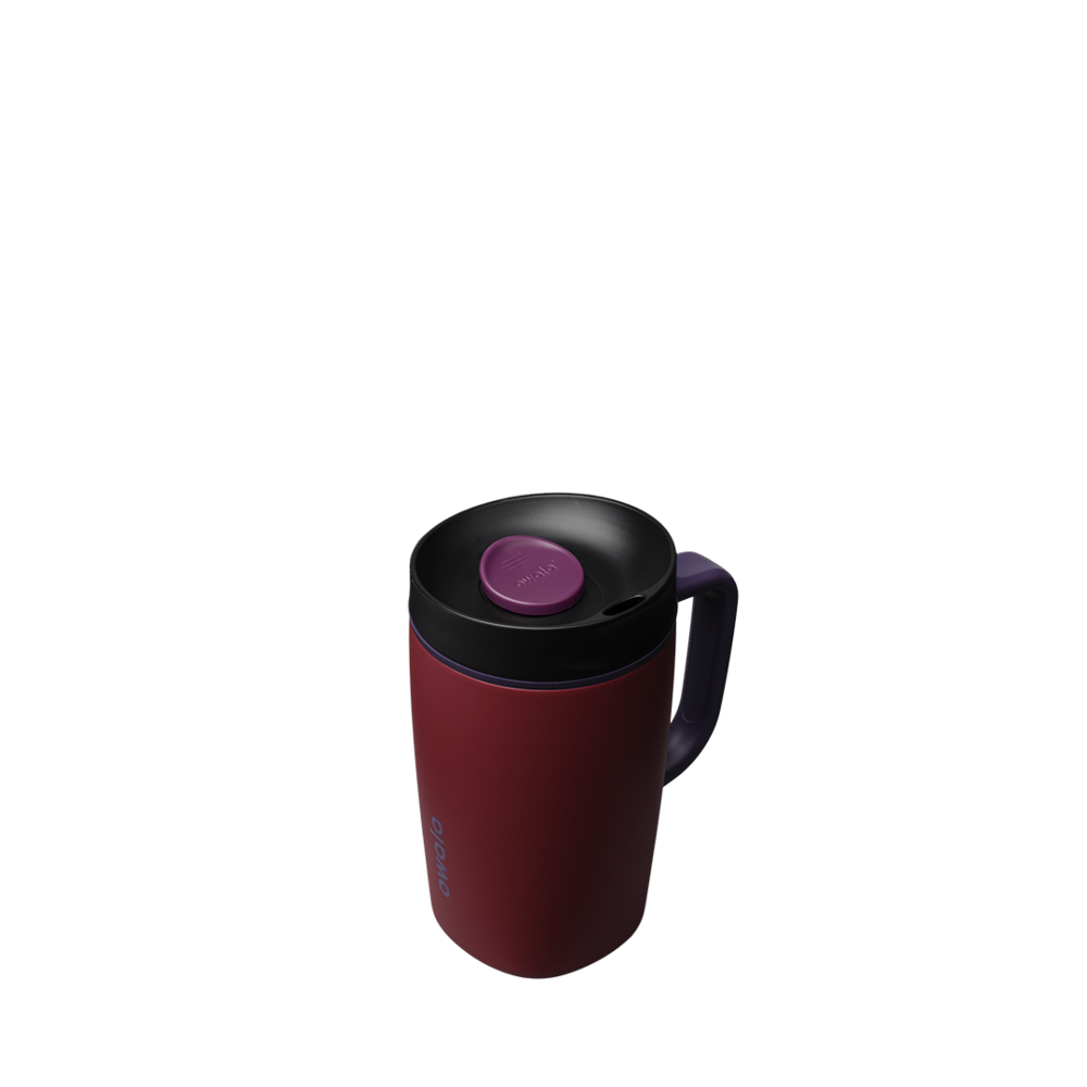 BURGUNDY BAY | Smoothsip Slider with Handle | Termo con asa 20 y 12 oz