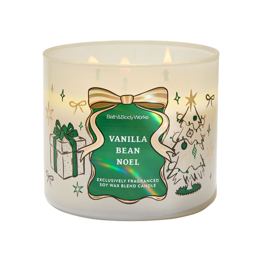 Vanilla Bean Noel 3 Wick Candle | Vela aromática de 3 mechas - 411 gr