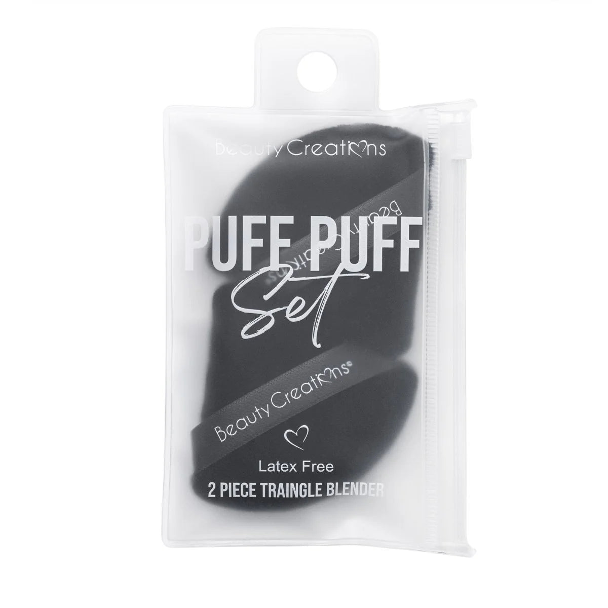 Black Puff Puff Set | Set de Borlas Triangulo Negro | 2 pz