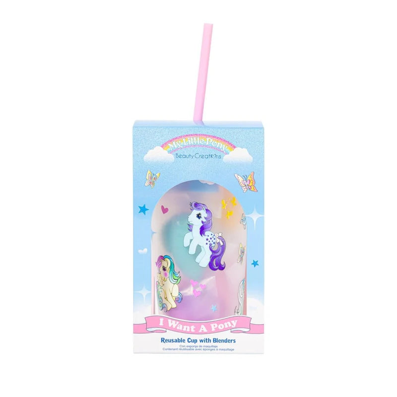 My Little Pony Want A Pony Reusable Cup with Blenders | Vaso con esponjas