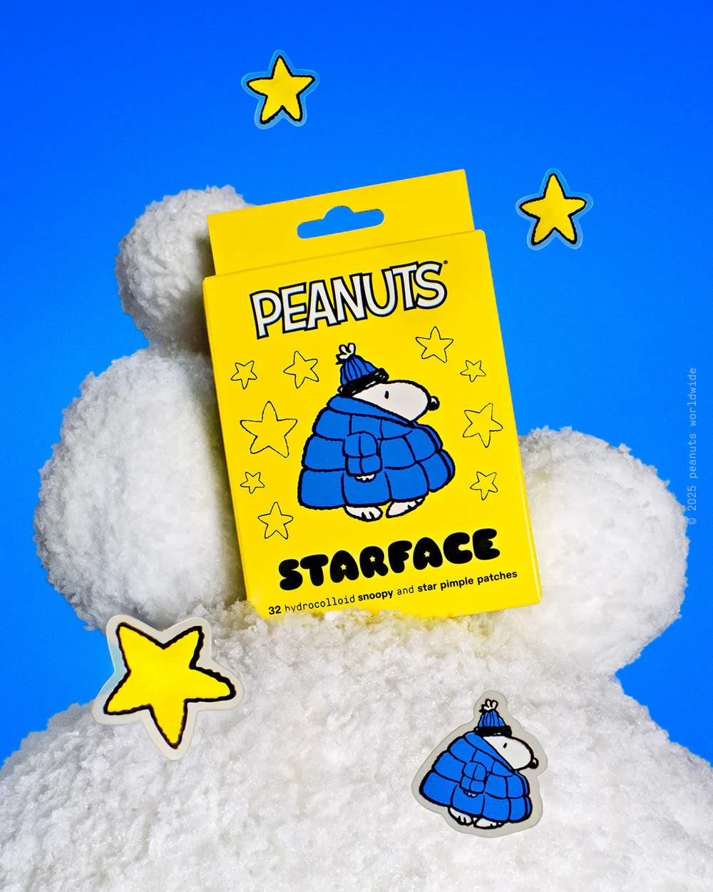 Peanuts x Starface | Blue Snoopy Refill | 32 pz Parches para brotes