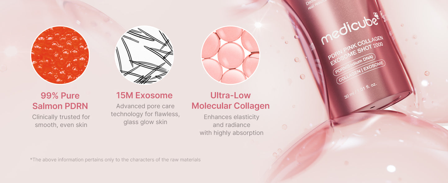 Shot Exosome 2000 Pdrn Pink Collagen | Suero facial
