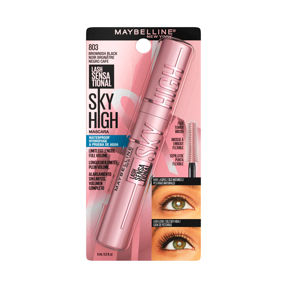 Sky High Mascara |  Waterproof Brownish Black | Rimel Marrón obscuro a prueba de agua
