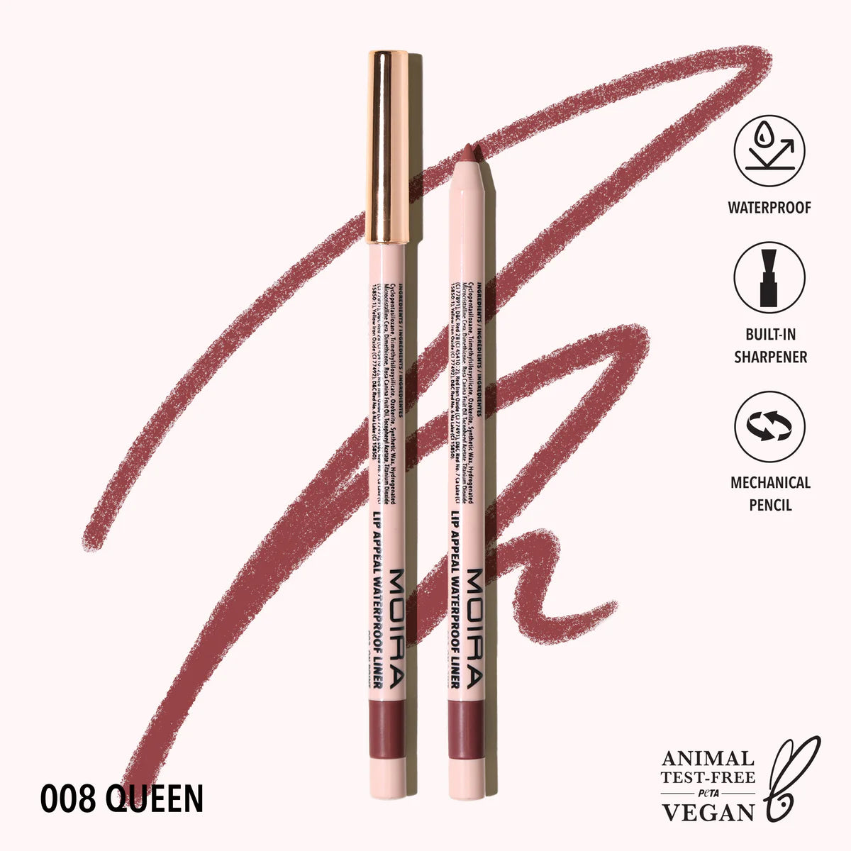 Lip Appeal Waterproof Lipliner | Delineador para labios retráctil a prueba de agua