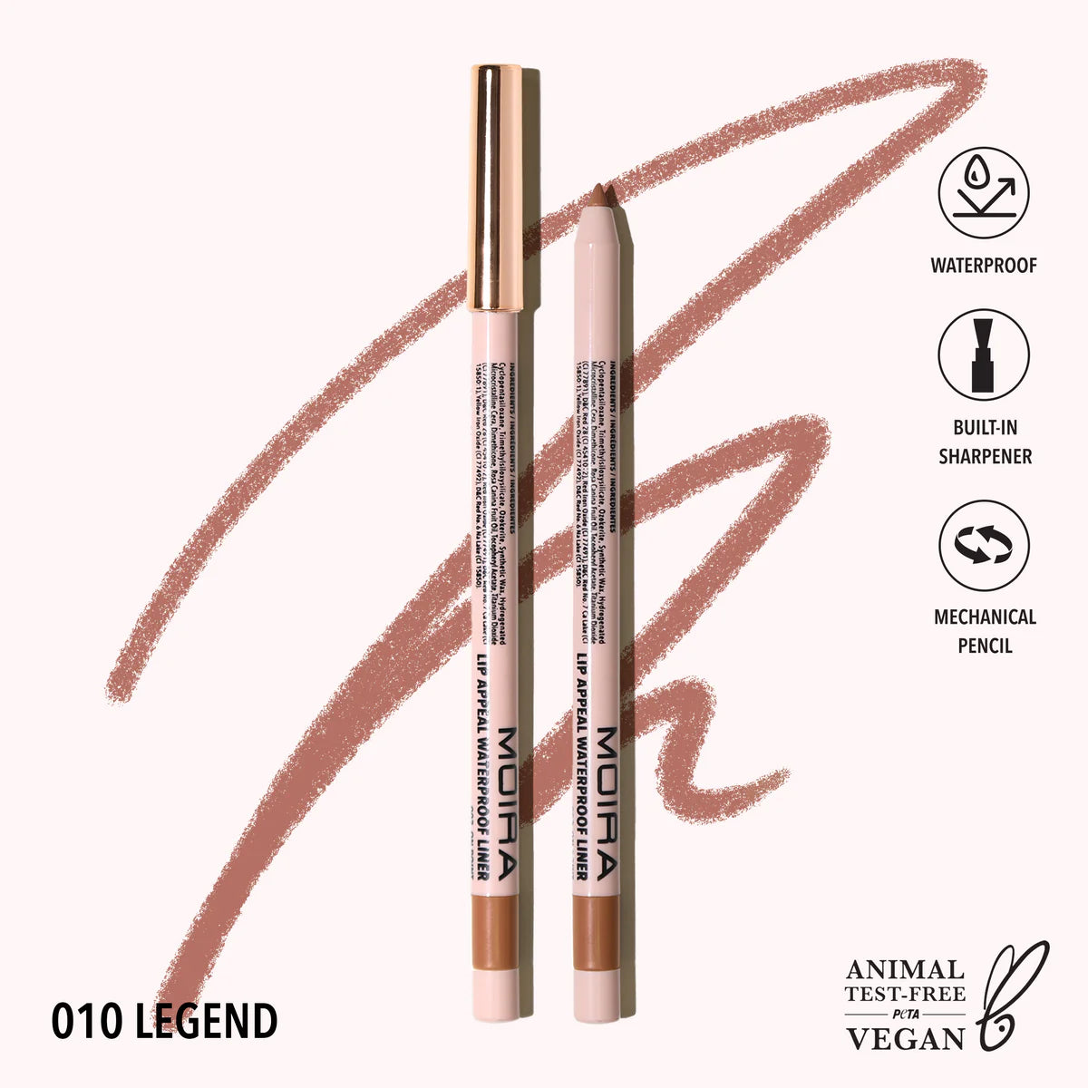 Lip Appeal Waterproof Lipliner | Delineador para labios retráctil a prueba de agua