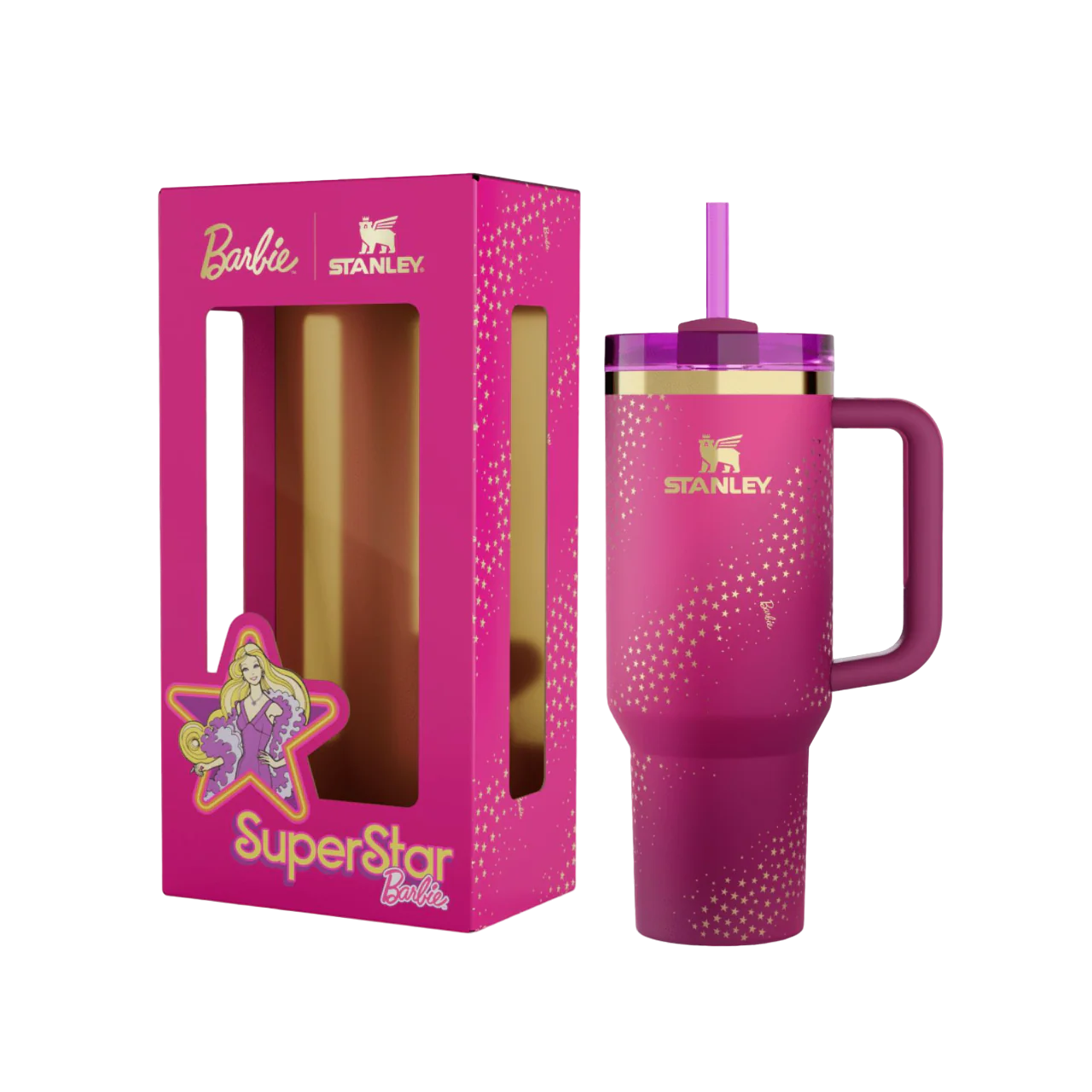 Barbie™ x Stanley 70s Superstar Quencher | Termo 40 oz | Edición Limitada