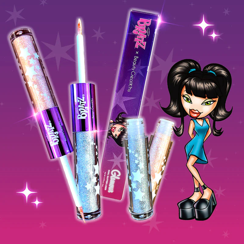 Bratz X Beauty Creations Glamour Glitter Liner | Delineador líquido doble