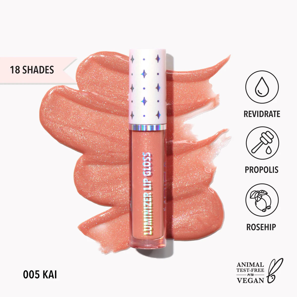 Luminizer Lip Gloss | Gloss + Serum para labios