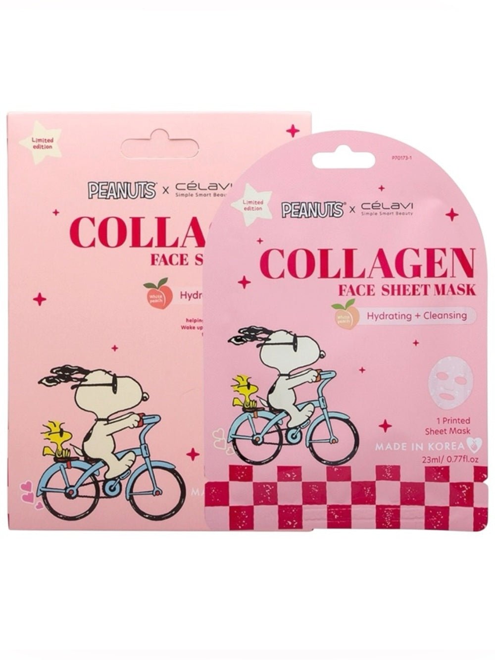 Collagen Sheet Mask | Mascarilla de tela para rostro | Peanuts - Snoopy