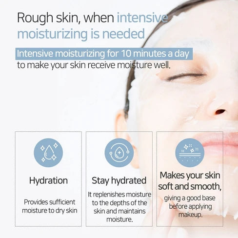 Hyaluronic Panthenol Hydra Mask 30ea | Paquete de mascarillas para rostro