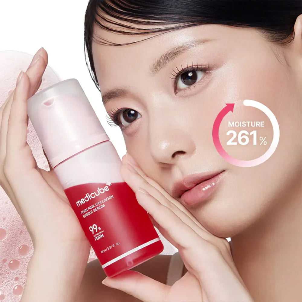 PDRN Pink Collagen Bubble Serum | Suero facial en espuma | Reparador hidratante