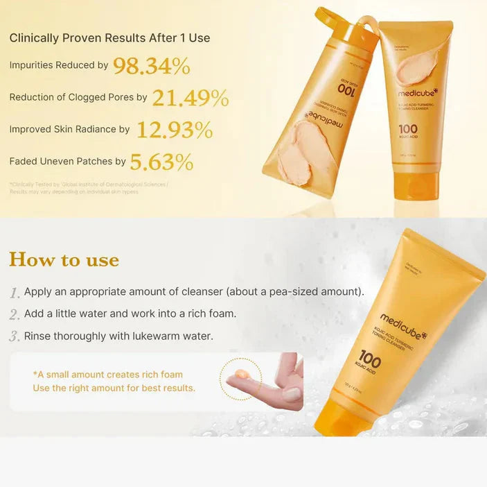 Kojic Acid Turmeric Toning Cleanser | Limpiador de ácido Kojico y curcuma | Antioxidante y despigmentante