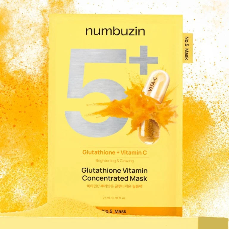 No.5+ Glutathione Vitamin Concentrated Mask | Mascarilla facial hidratante