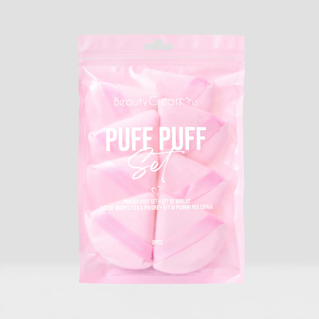 Puff Puff Set | Set de borlas | 8 pz Rosa