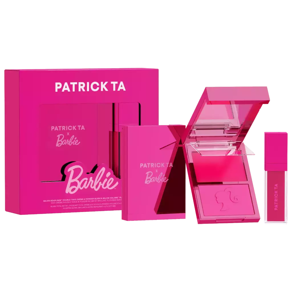 Patrick Ta x Barbie™ Blush Duo and Lip Plumper Set | Set de rubor y labial | EDICIÓN LIMITADA