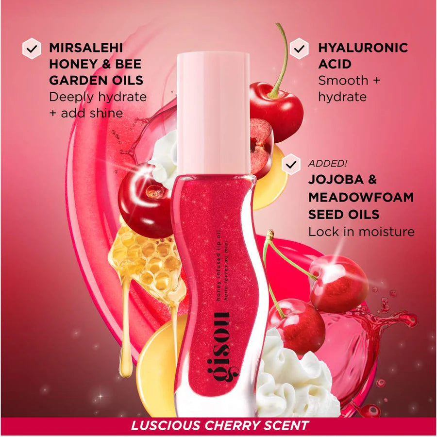 Cherry on the Cake Honey Infused Lip Oil | Aceite glossy para labios | EDICIÓN LIMITADA