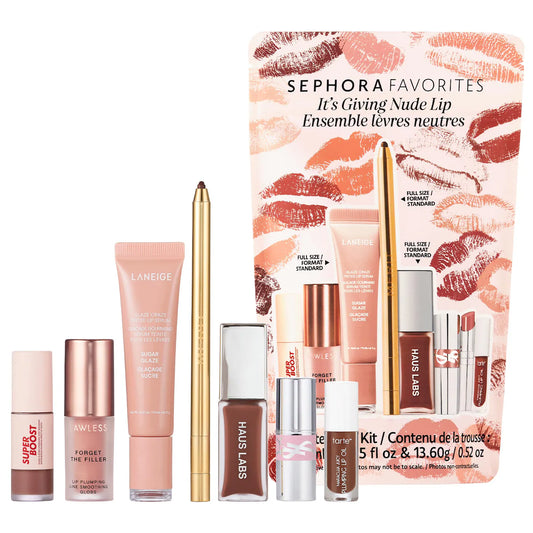 It's Giving Nude Lip Makeup Value Set | SEPHORA FAVORITES | Set de maquillaje