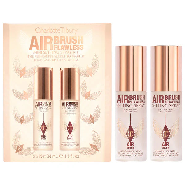 Mini Airbrush Flawless Setting Spray Duo Gift Set | Kit de fijadores