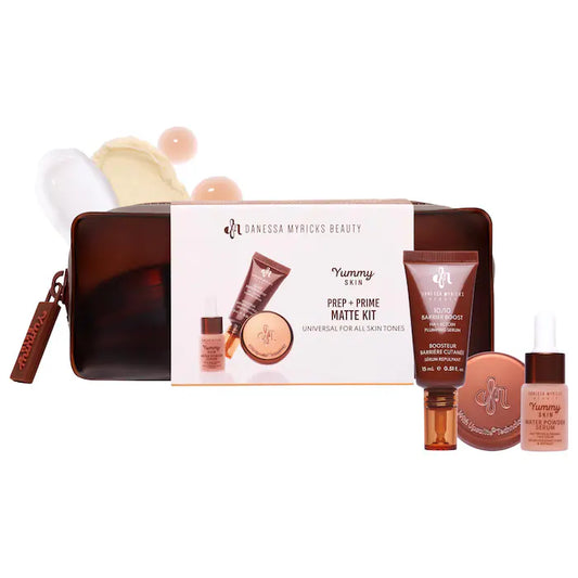 Mini Yummy Skin Matte Finish Skin Prep Essential Kit | Mini Kit de preparación con acabado mate