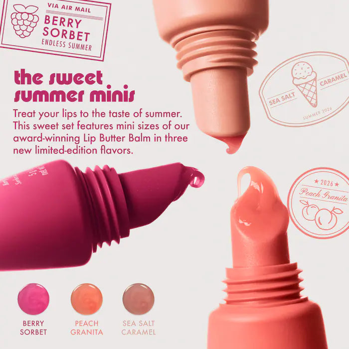 The Sweet Summer Minis Lip Butter Balm Trio Set | Set de balsamos
