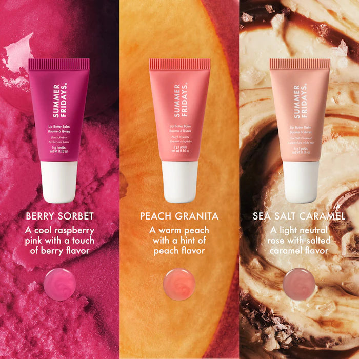 The Sweet Summer Minis Lip Butter Balm Trio Set | Set de balsamos