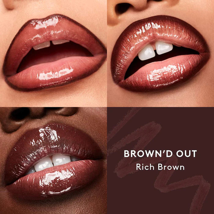 Brown'd Pout Lip Liner + Mini Lip Plumper Duo | Set mini Gloss y delineador